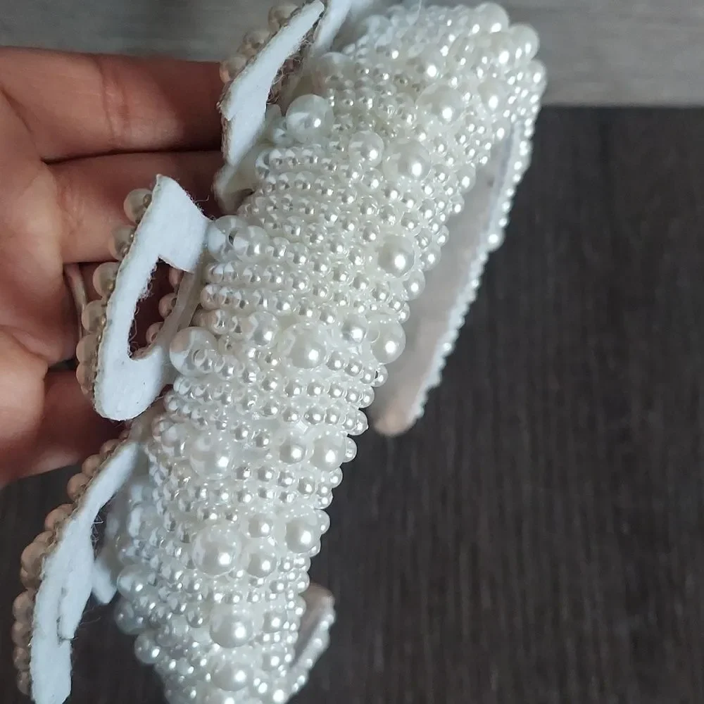 Pearl Embellished Bride Headband